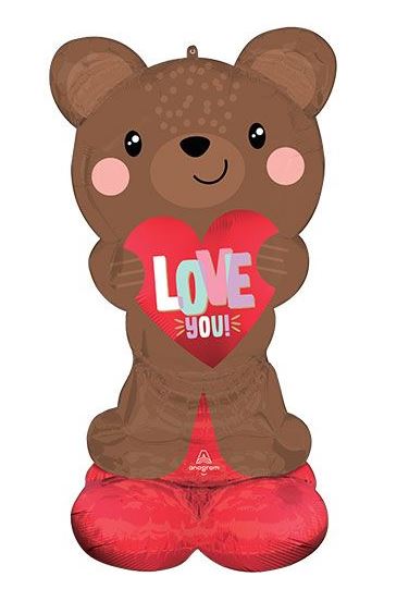 AIRLOONZ TEDDY BEAR 49 INCH MYLAR BALLOON