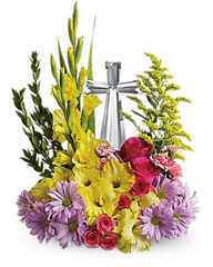 Crystal Cross Bouquet