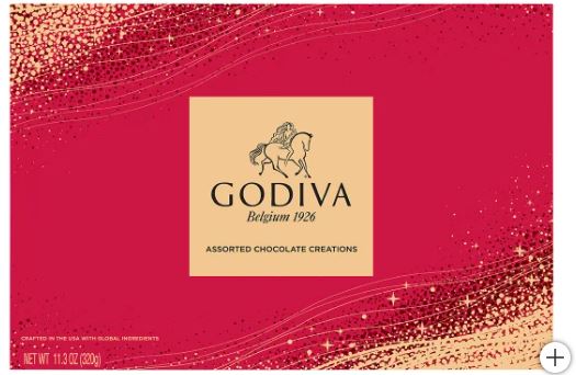 GODIVA RED & GOLD BOX 11.3 OZ