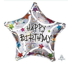 HAPPY BIRTHDAY STAR HOLOGRAPHIC  18INCH