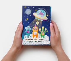 Alien Birthday Card