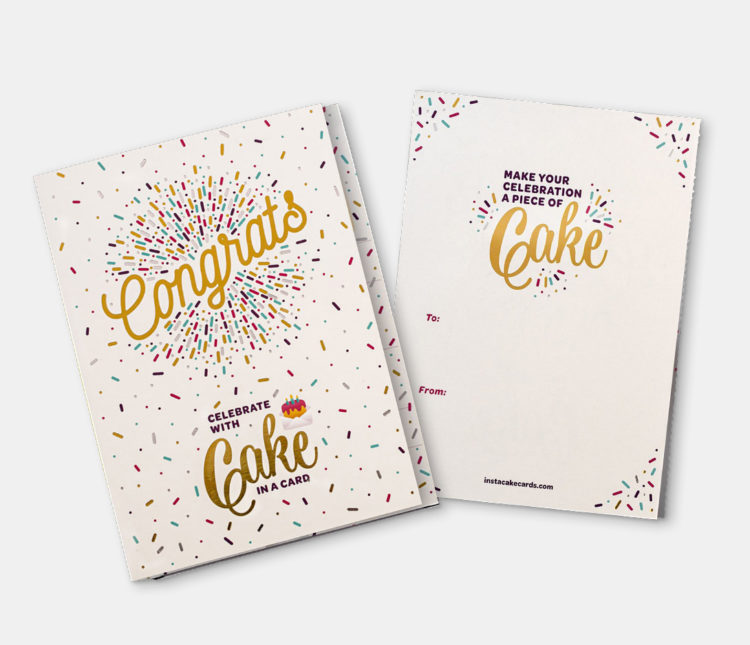 Congrats Cake Card