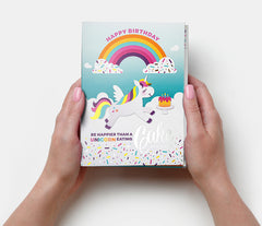 Unicorn Cake Card