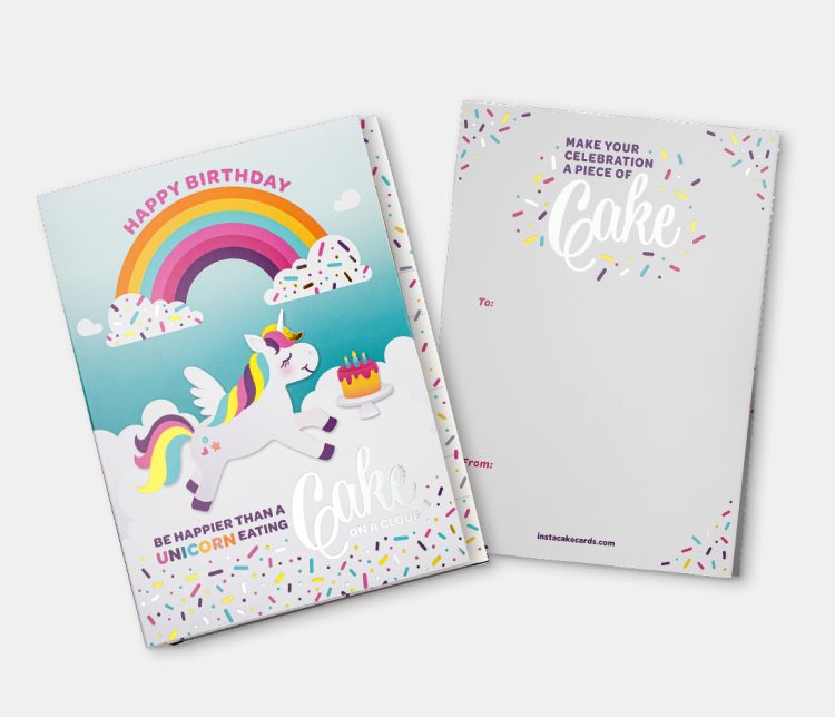 Unicorn Cake Card