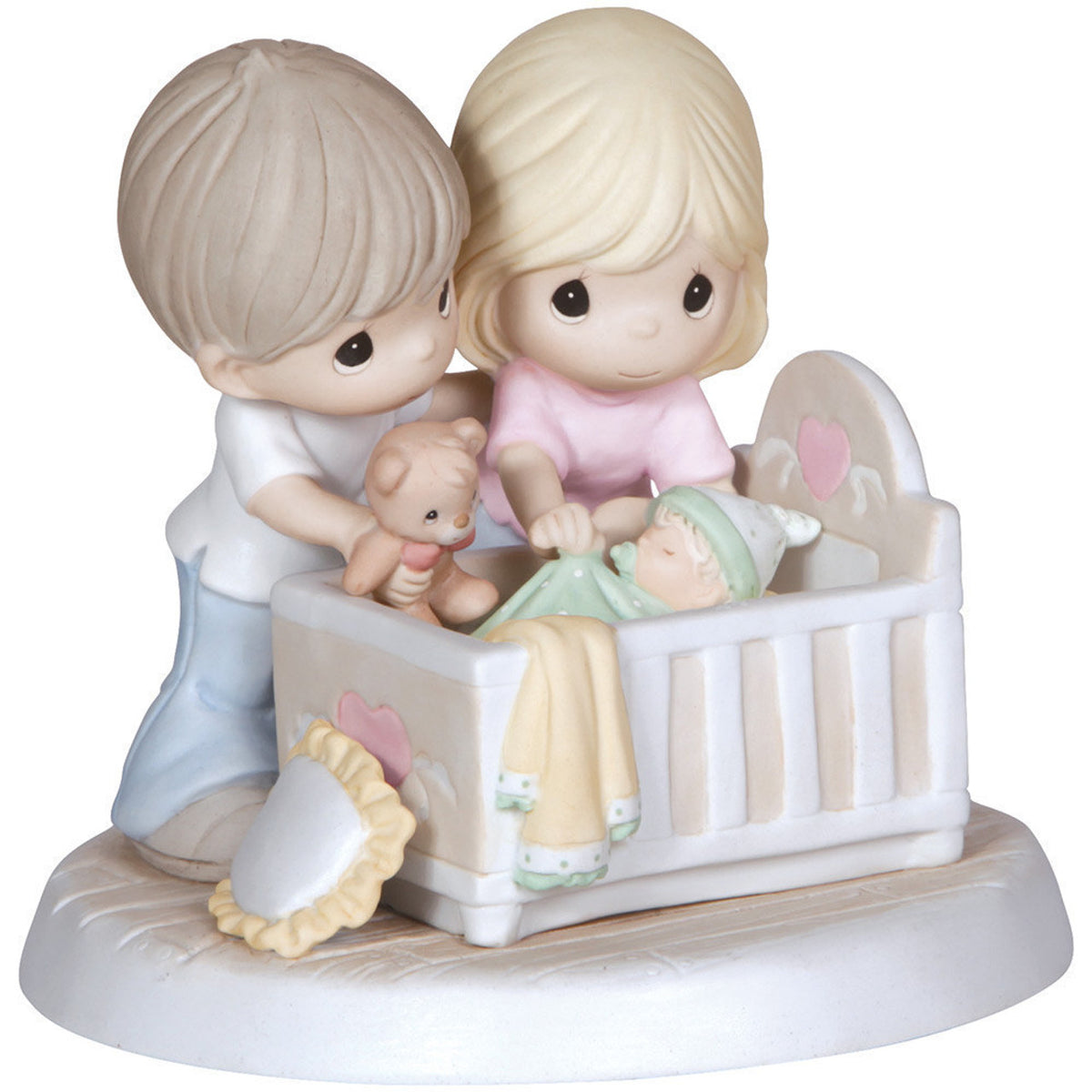 We're Glad You Came Into Our Lives, Bisque Porcelain Figurine