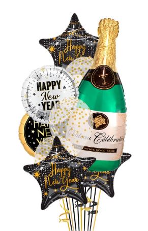 HAPPY NEW YEAR CHAMPAGNE CELEBRATION BOUQUET