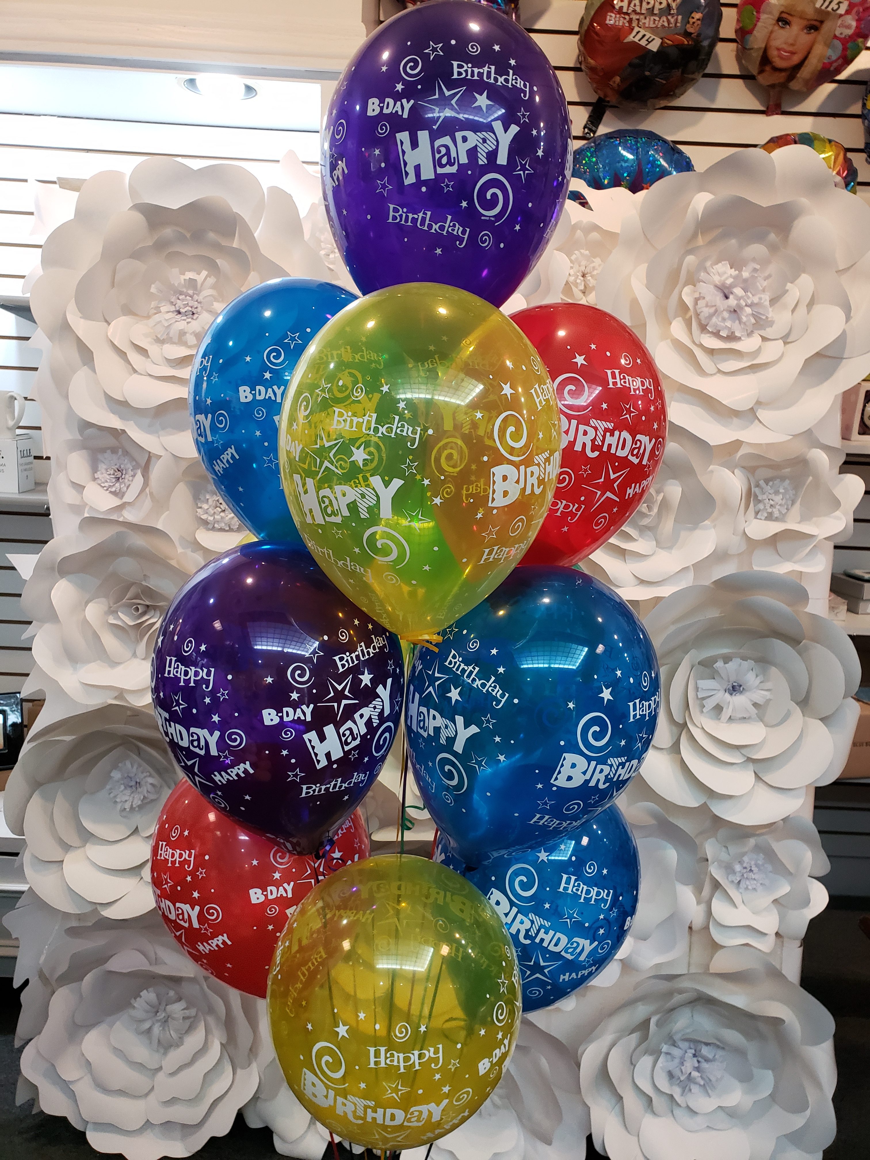 HAPPY BIRTHDAY BRIGHT BALLOON LATEX BOUQUET Delivery Near Me