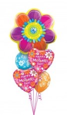 MOM'S BEJEWELED FLOWER BALLOON BOUQUET