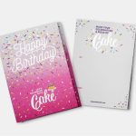Birthday Cake Card – Pink +$18.99